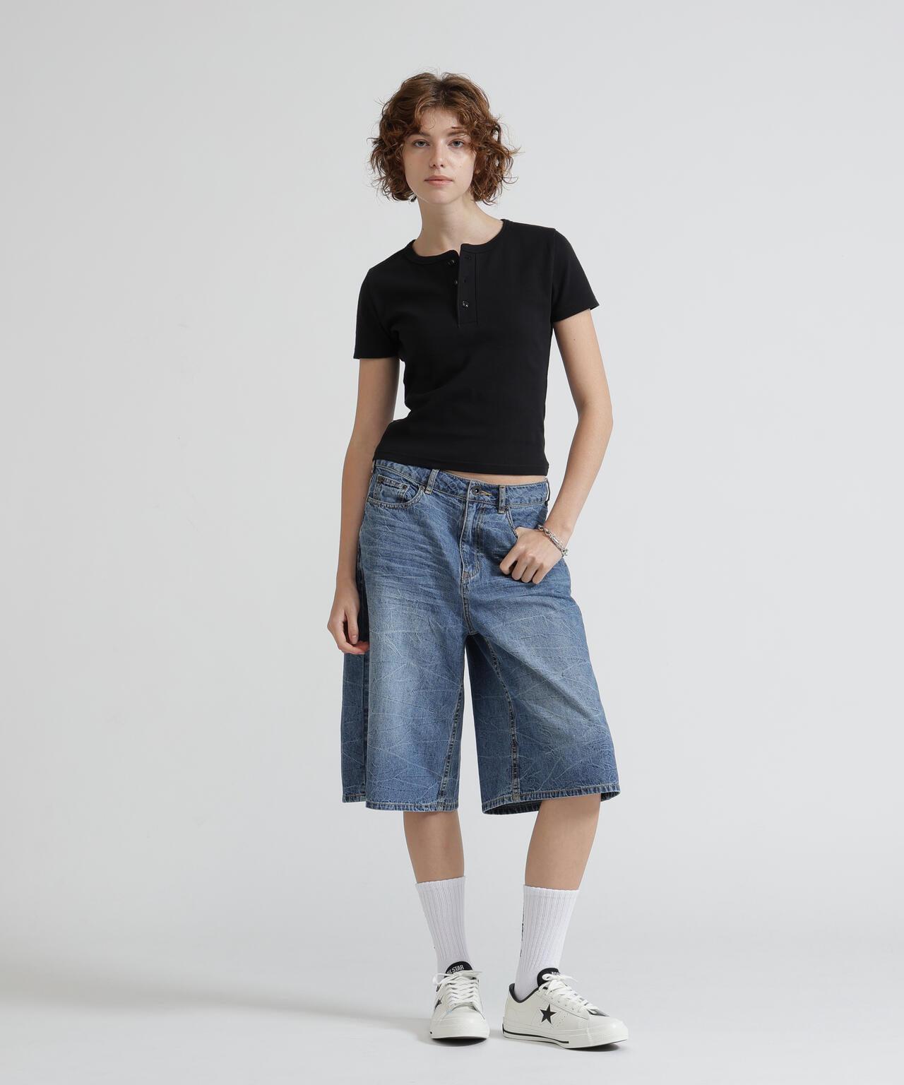 《DAILY/WOMAN》 S/S HENLEY NECK T-SHIRT T恤