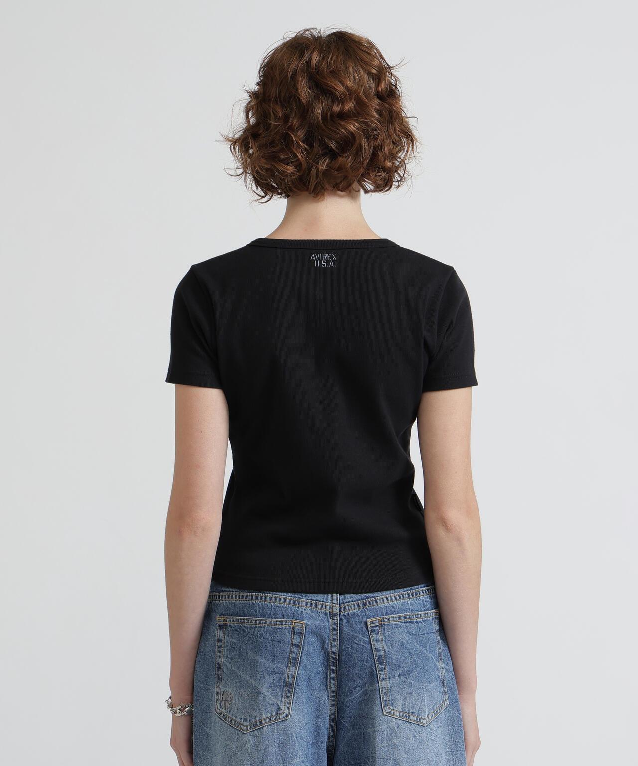 《DAILY/WOMAN》 S/S HENLEY NECK T-SHIRT T恤