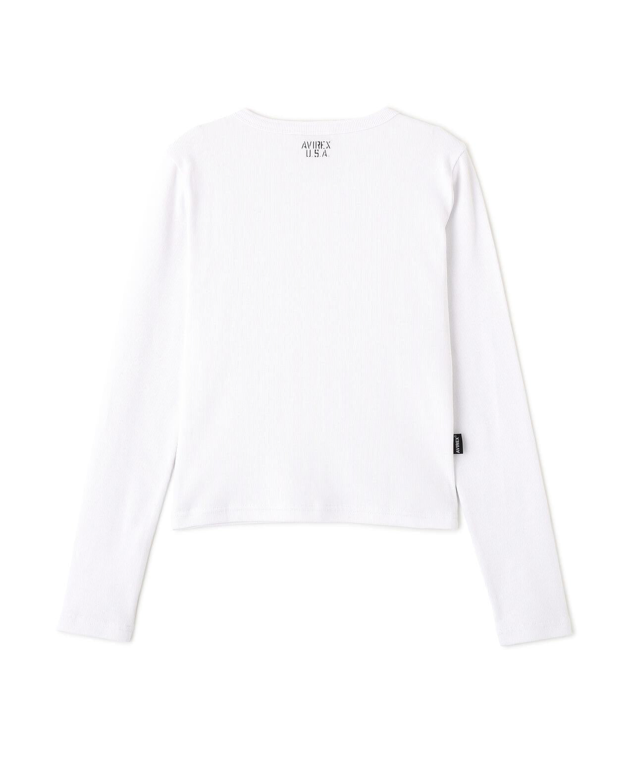 長袖 Henley領 T恤 DAILY/WOMAN L/S HENLEY NECK T-SHIRT