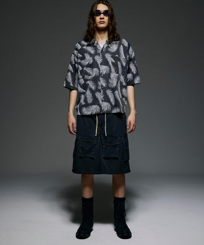 B omnivore/ビーオムニボー PIGMENT WIND CLOTH W CARGO SHORTS 工裝短褲