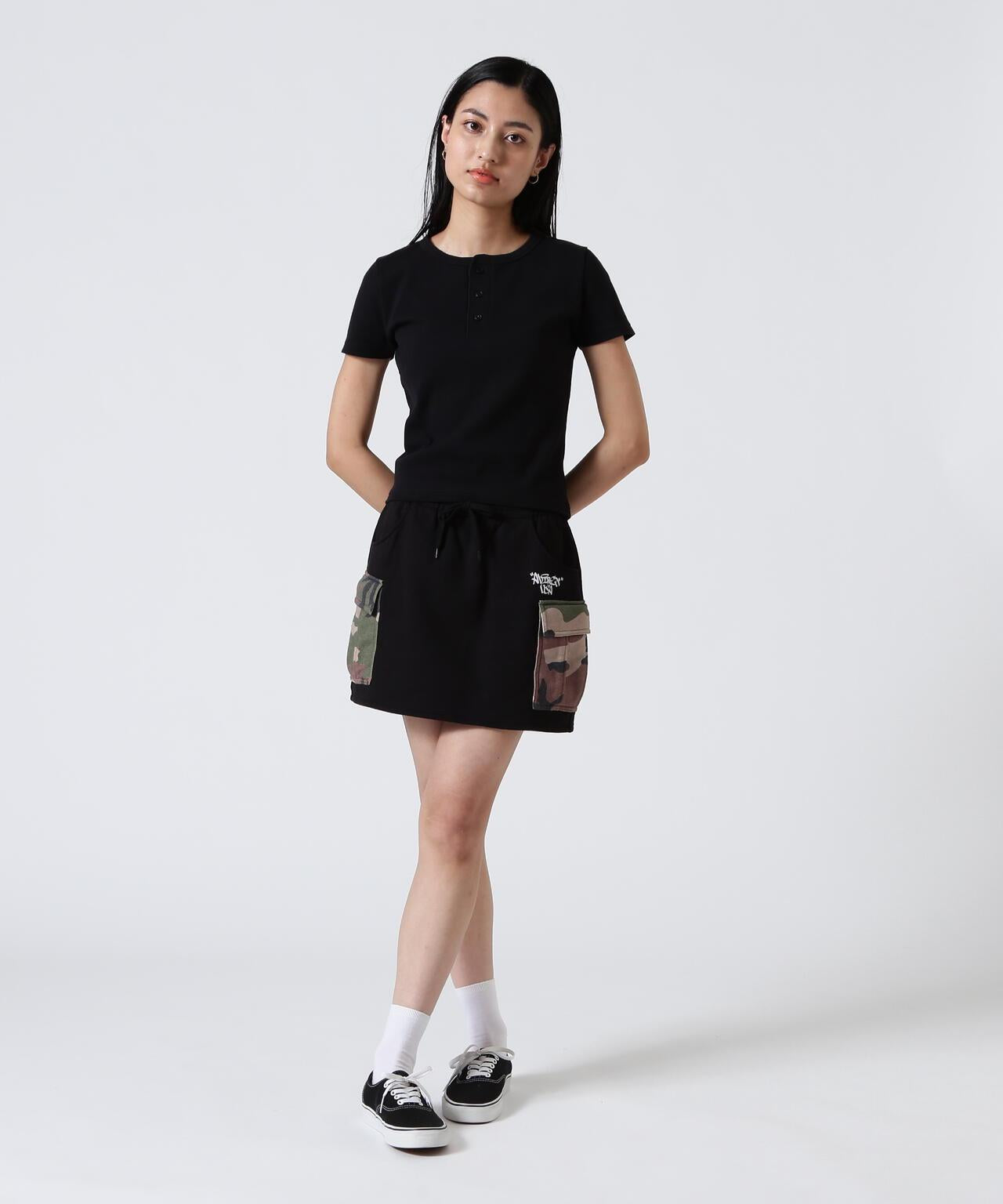 《DAILY/WOMAN》 S/S HENLEY NECK T-SHIRT T恤