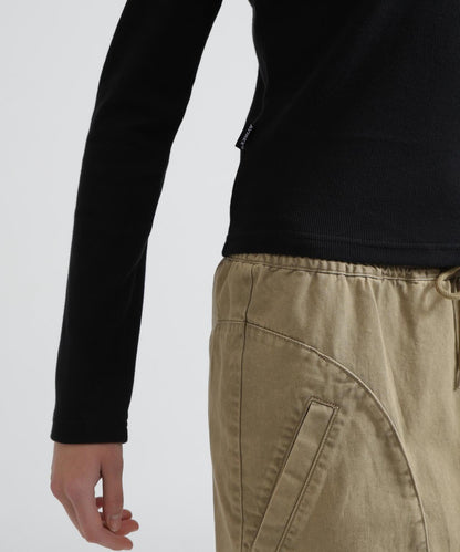長袖 Henley領 T恤 DAILY/WOMAN L/S HENLEY NECK T-SHIRT
