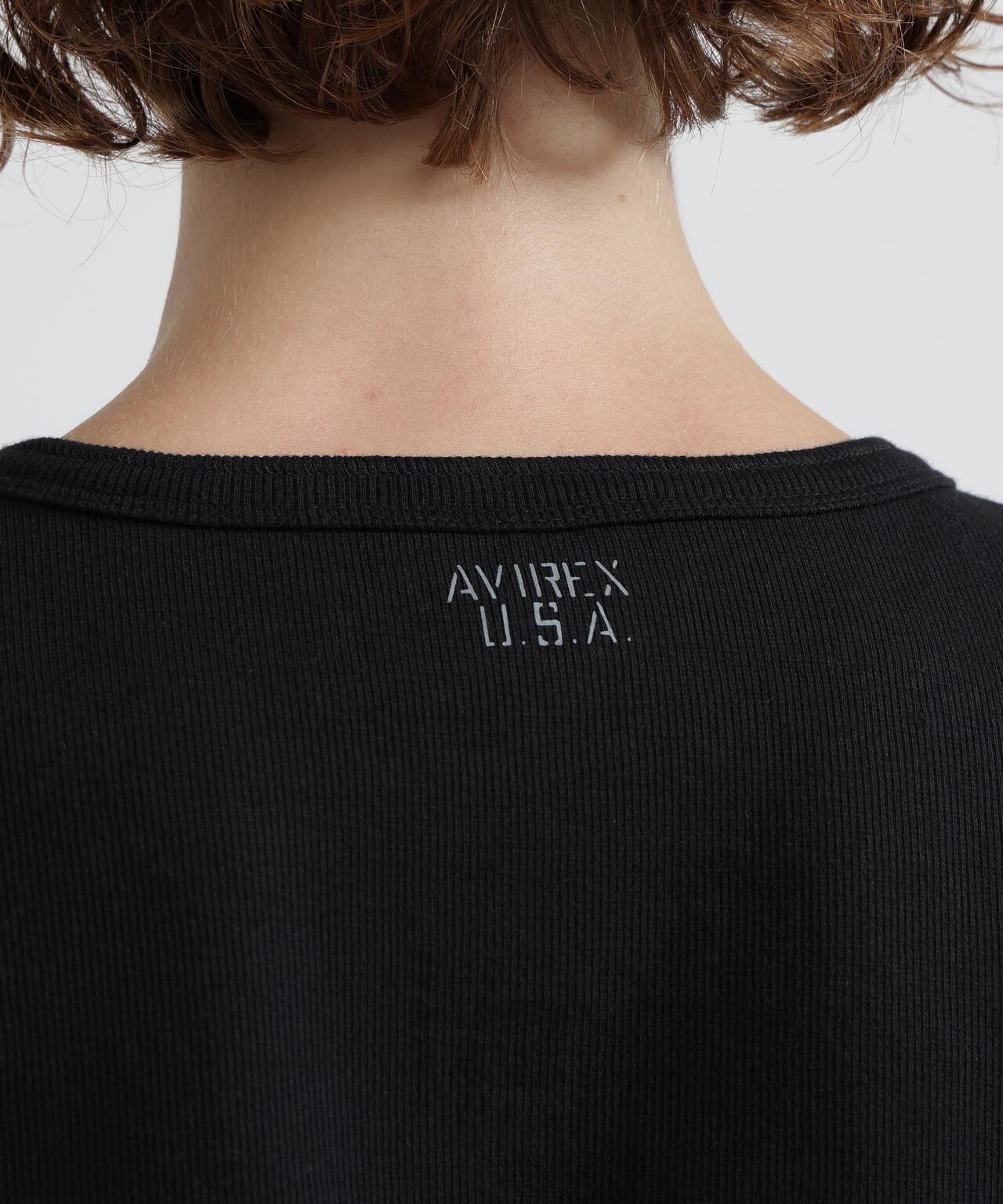 長袖 Henley領 T恤 DAILY/WOMAN L/S HENLEY NECK T-SHIRT