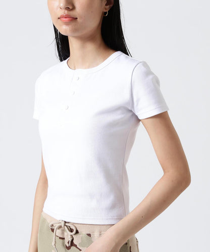 《DAILY/WOMAN》 S/S HENLEY NECK T-SHIRT T恤