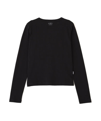 長袖 Henley領 T恤 DAILY/WOMAN L/S HENLEY NECK T-SHIRT
