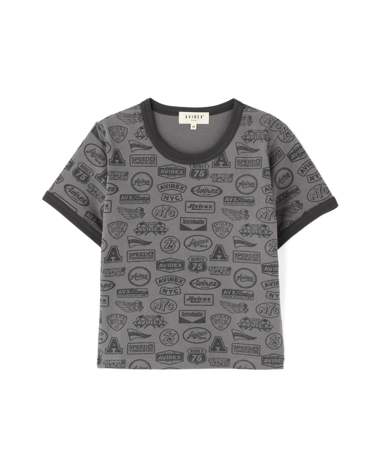 全印花貼章設計 S/S RINGER PATCH MOTIF FULL PRINT T-SHIRT T恤 《直営店限定》