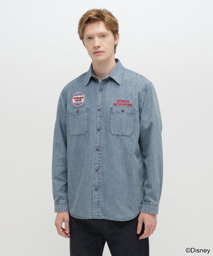 迪士尼（迪士尼） Collection CHAMBRAY SHIRT 牛仔襯衫