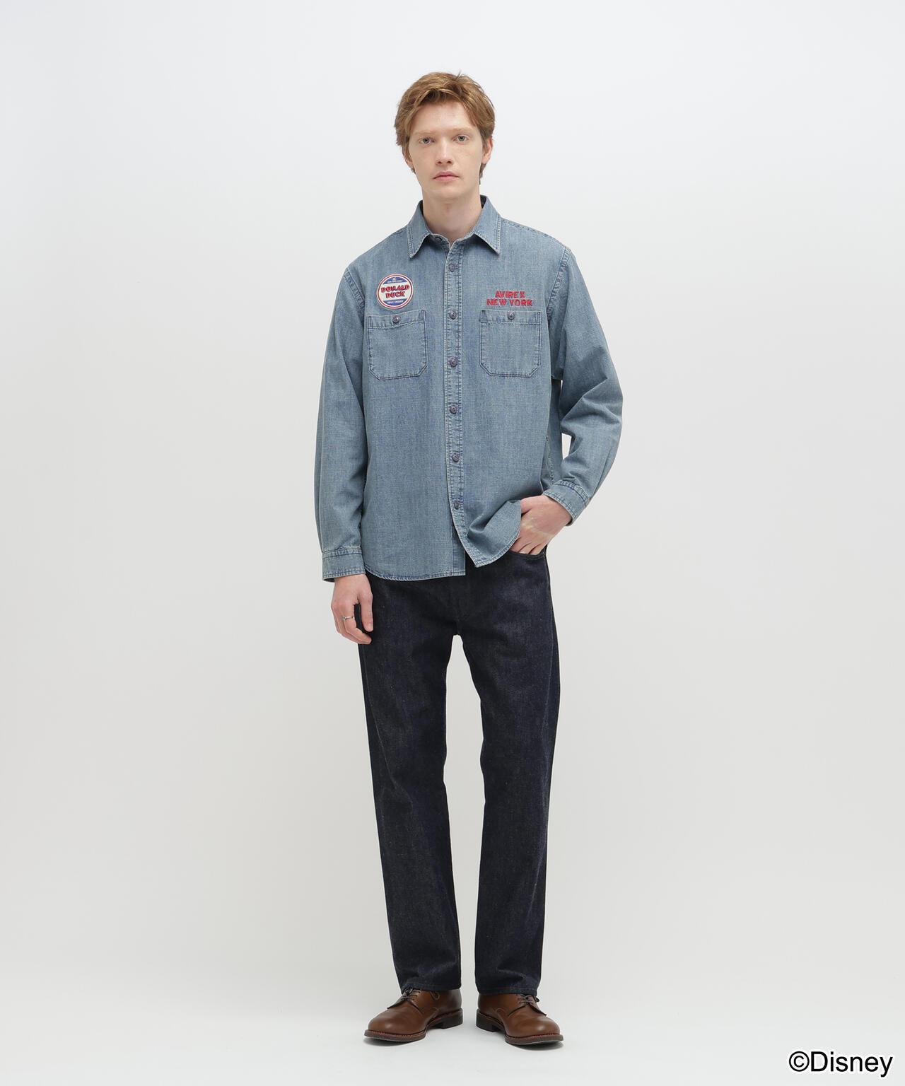 迪士尼（迪士尼） Collection CHAMBRAY SHIRT 牛仔襯衫