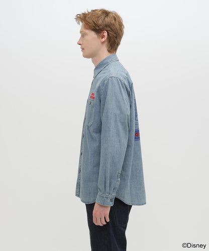 迪士尼（迪士尼） Collection CHAMBRAY SHIRT 牛仔襯衫
