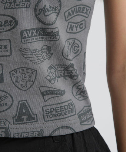全印花貼章設計 S/S RINGER PATCH MOTIF FULL PRINT T-SHIRT T恤 《直営店限定》