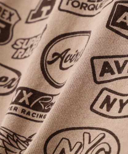 全印花貼章設計 S/S RINGER PATCH MOTIF FULL PRINT T-SHIRT T恤 《直営店限定》