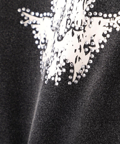 SUPPLIER LHP聯名 Rhinestone Fire Bones 設計T恤