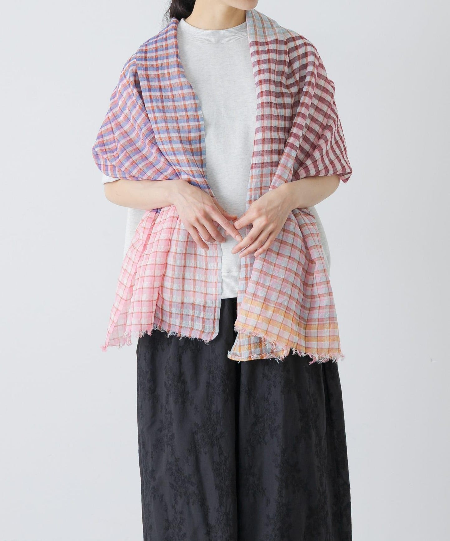 亞麻棉 Khadi&co LINEN COTTON STOLE 披肩