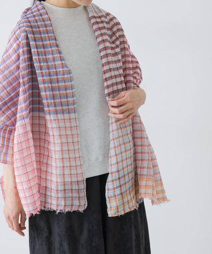 亞麻棉 Khadi&co LINEN COTTON STOLE 披肩