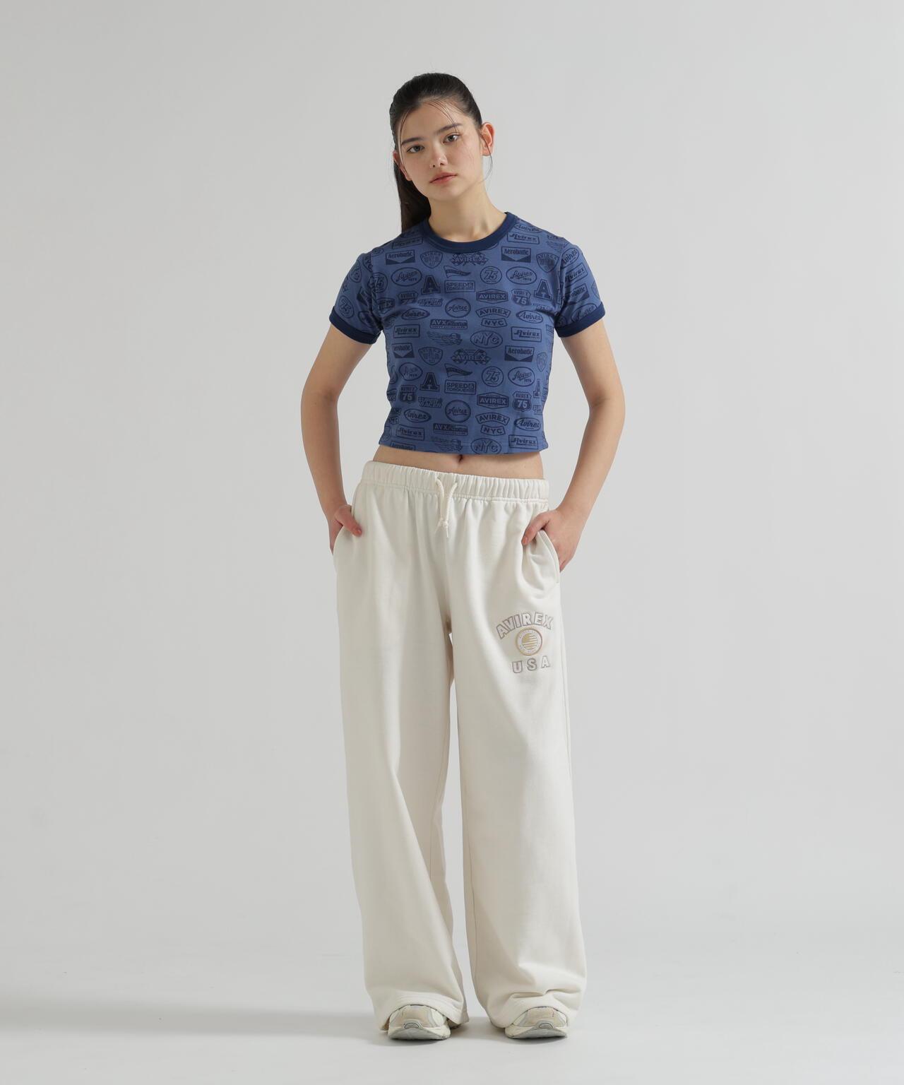 全印花貼章設計 S/S RINGER PATCH MOTIF FULL PRINT T-SHIRT T恤 《直営店限定》