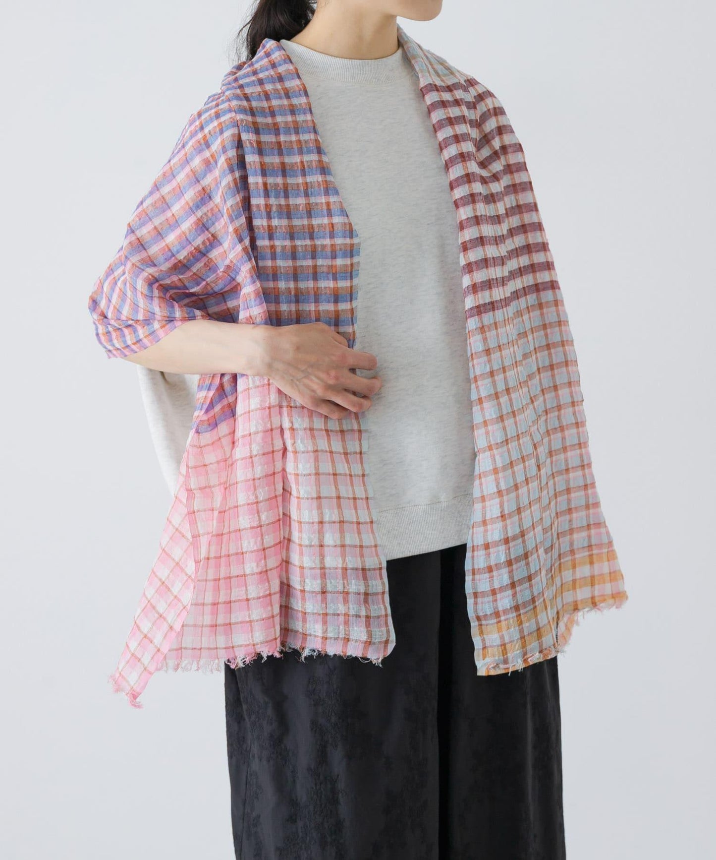 亞麻棉 Khadi&co LINEN COTTON STOLE 披肩