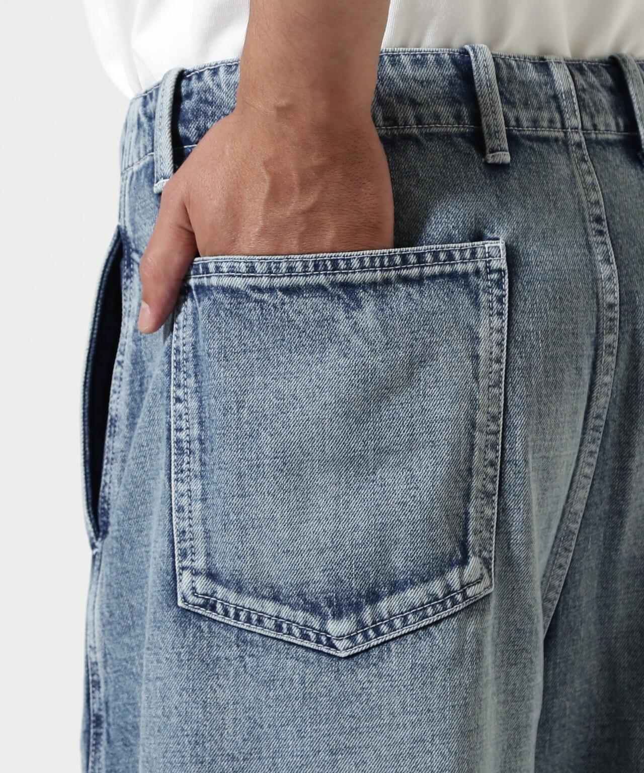 Toironier トワロニエ Draping Denim Trousers 牛仔褲