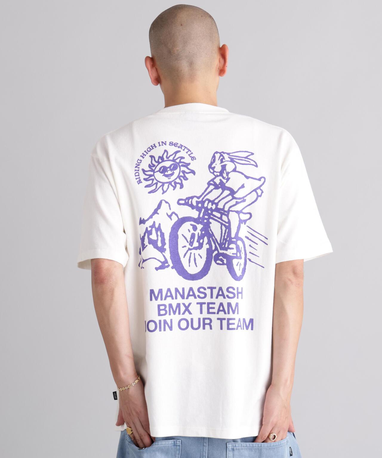 MANASTASH 大麻面料 BMX圖案 T恤