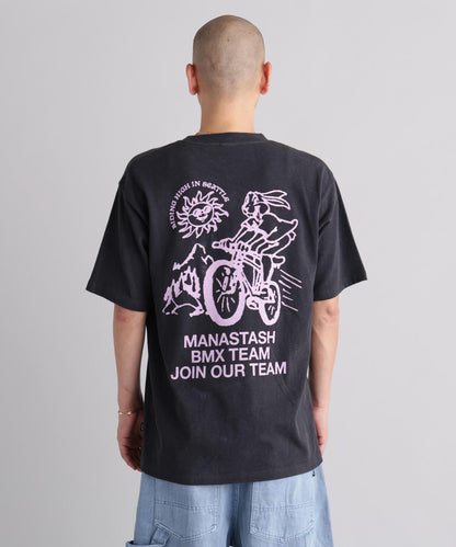 MANASTASH 大麻面料 BMX圖案 T恤