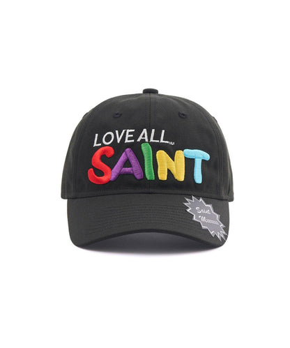 SAINT MICHAEL CAP LOVE ALL 圖案 黑色 帽子