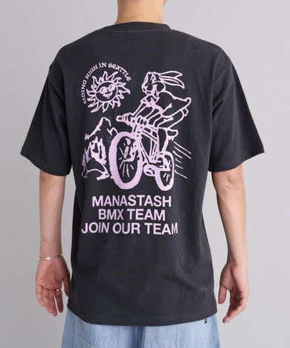 MANASTASH 大麻面料 BMX圖案 T恤