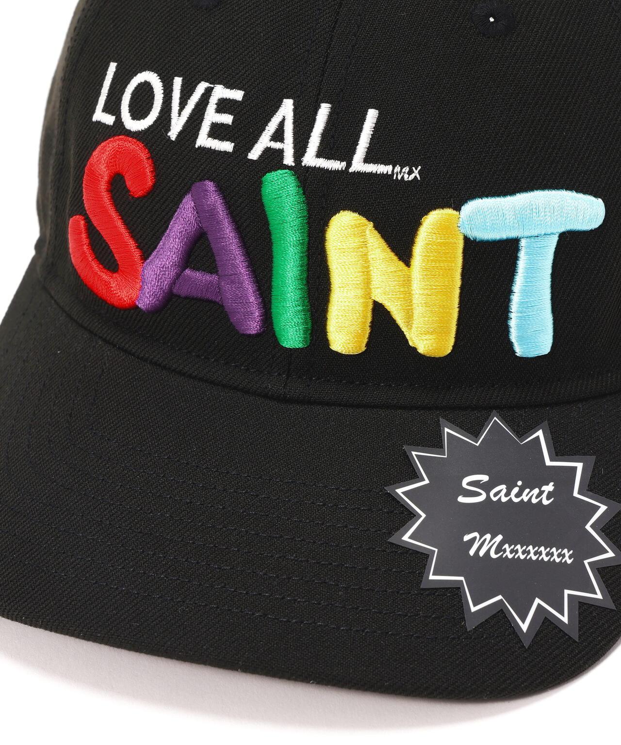 SAINT MICHAEL CAP LOVE ALL 圖案 黑色 帽子