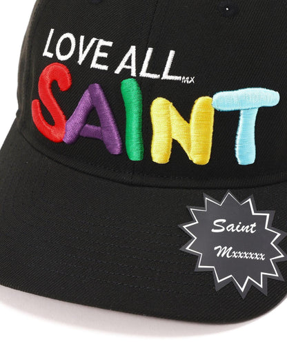 SAINT MICHAEL CAP LOVE ALL 圖案 黑色 帽子