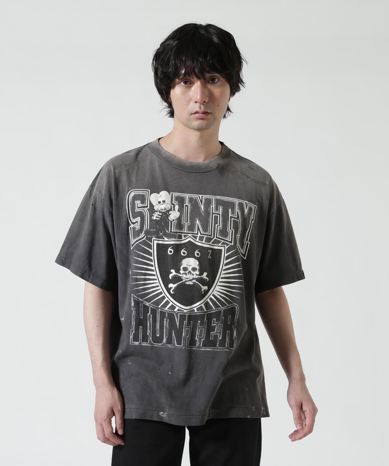 SAINT MICHAEL BH_SS T SAINTY HUNTER 圖案T恤 黑色