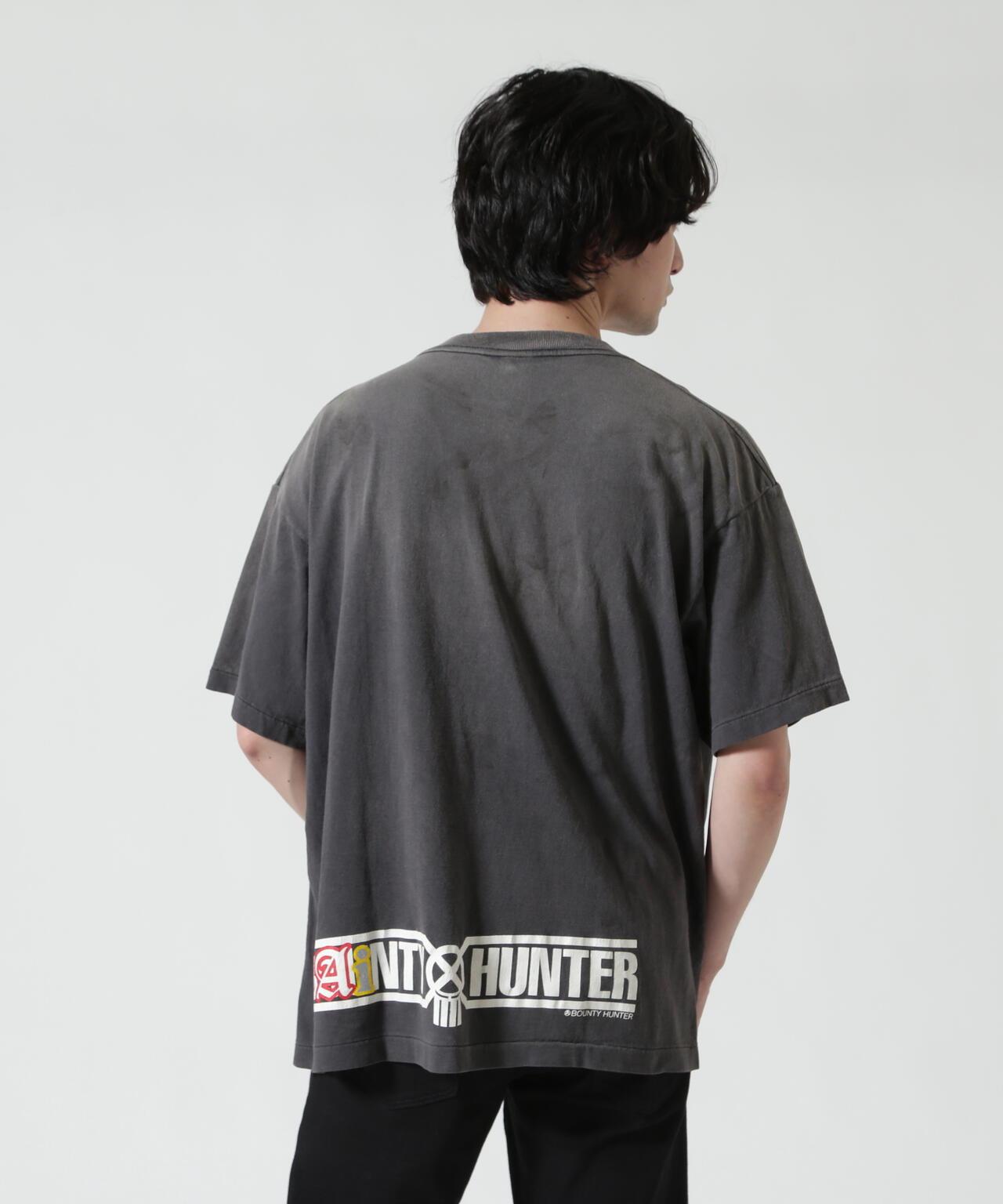 SAINT MICHAEL BH_SS T SAINTY HUNTER 圖案T恤 黑色