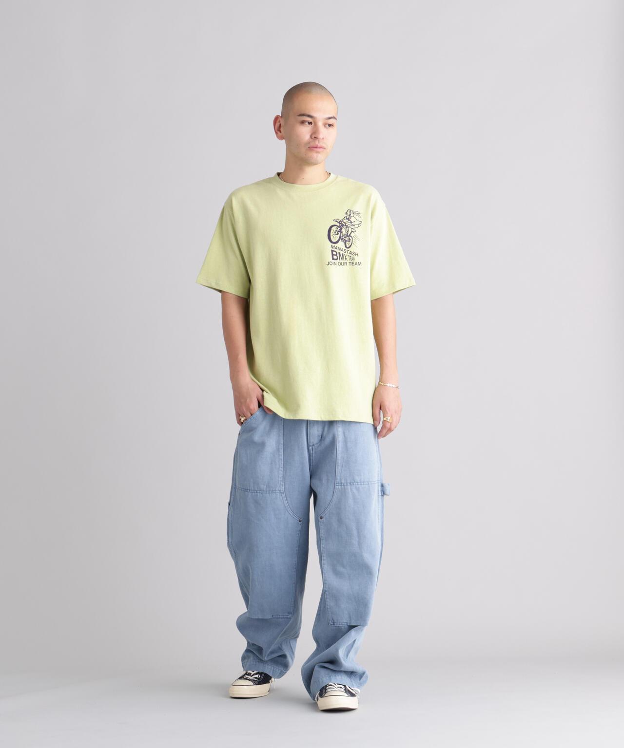MANASTASH 大麻面料 BMX圖案 T恤