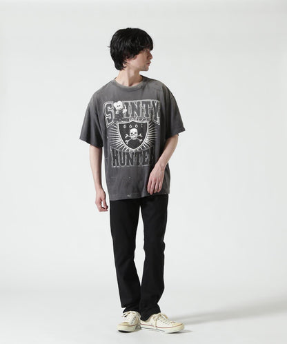 SAINT MICHAEL BH_SS T SAINTY HUNTER 圖案T恤 黑色