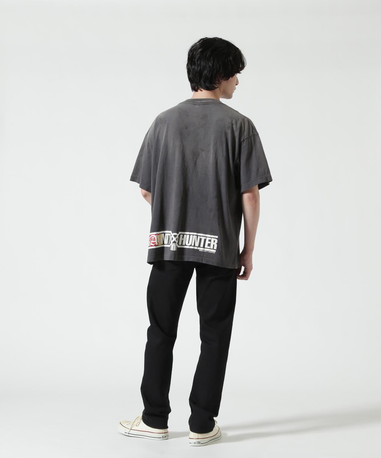 SAINT MICHAEL BH_SS T SAINTY HUNTER 圖案T恤 黑色