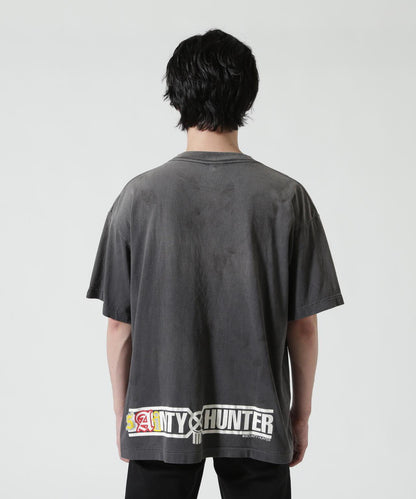 SAINT MICHAEL BH_SS T SAINTY HUNTER 圖案T恤 黑色