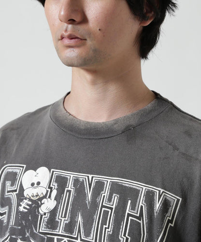 SAINT MICHAEL BH_SS T SAINTY HUNTER 圖案T恤 黑色