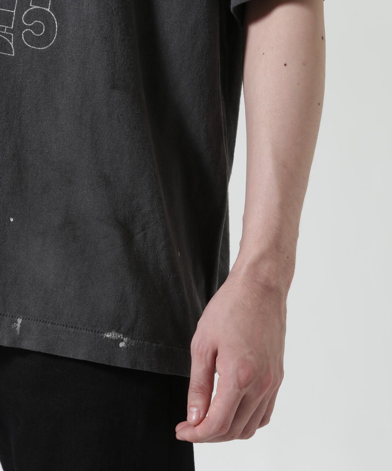 SAINT MICHAEL BH_SS T SKULL-K&BABY 黑色T恤