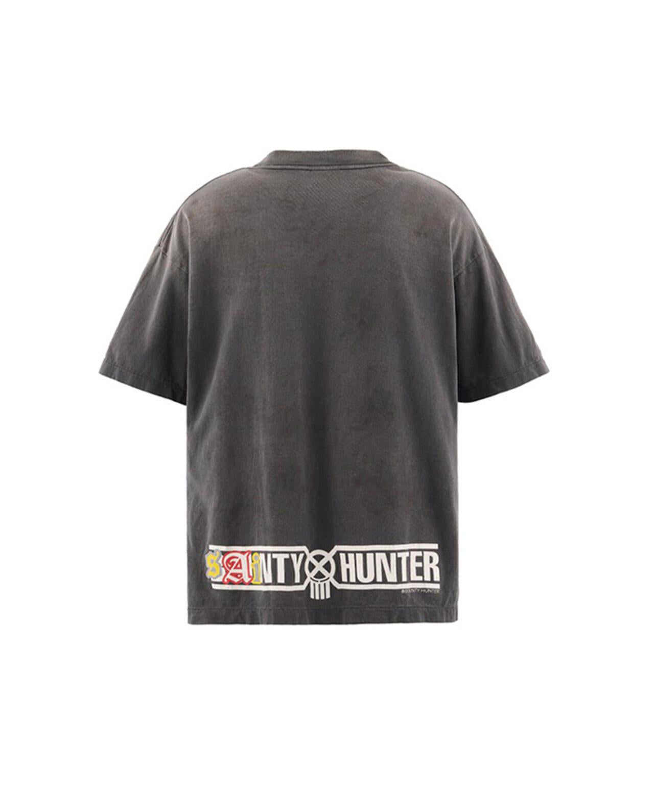 SAINT MICHAEL BH_SS T SAINTY HUNTER 圖案T恤 黑色