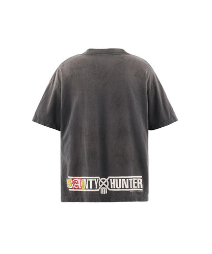 SAINT MICHAEL BH_SS T SAINTY HUNTER 圖案T恤 黑色