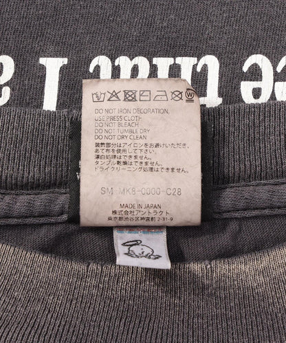 SAINT MICHAEL BH_SS T SKULL-K&BABY 黑色T恤