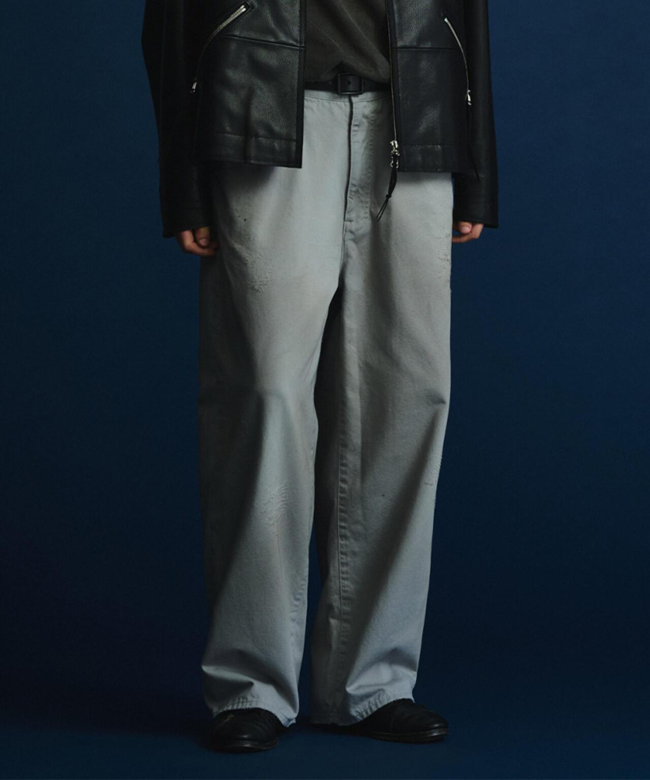 ANCELLM×GARDEN WIDE CHINO SLACKS EX ANC-GRD-PT01 寬鬆斜紋休閒褲