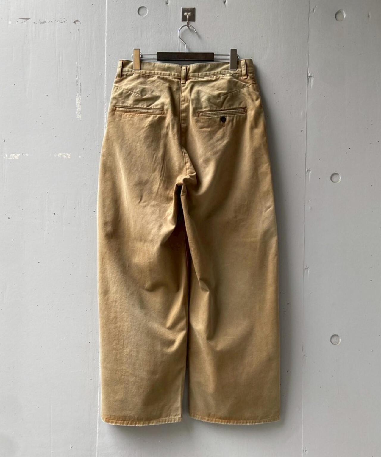 ANCELLM×GARDEN WIDE CHINO SLACKS EX ANC-GRD-PT01 寬鬆斜紋休閒褲