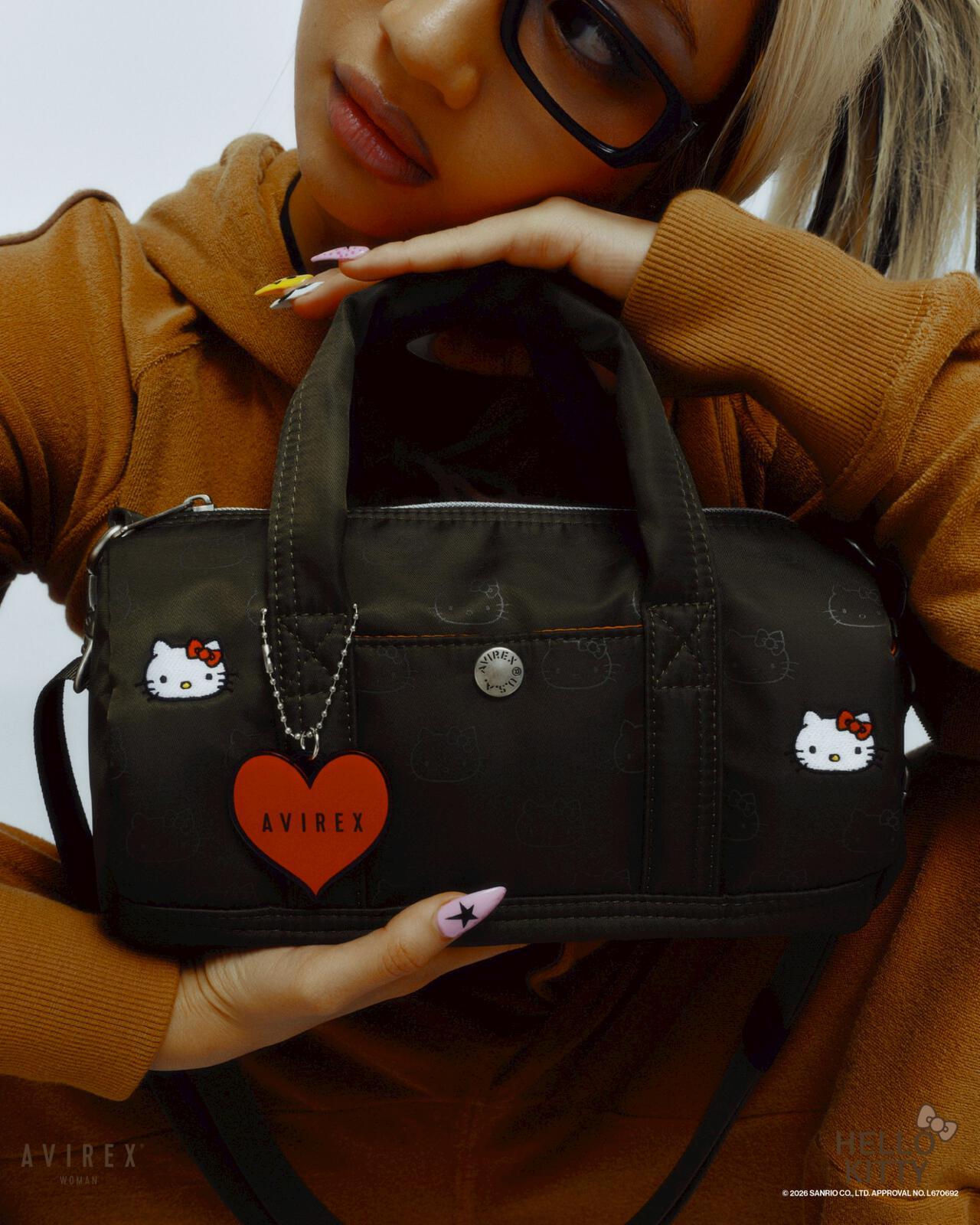HELLO KITTY（凱蒂貓） 圓筒包 MINI DUFFLE BAG