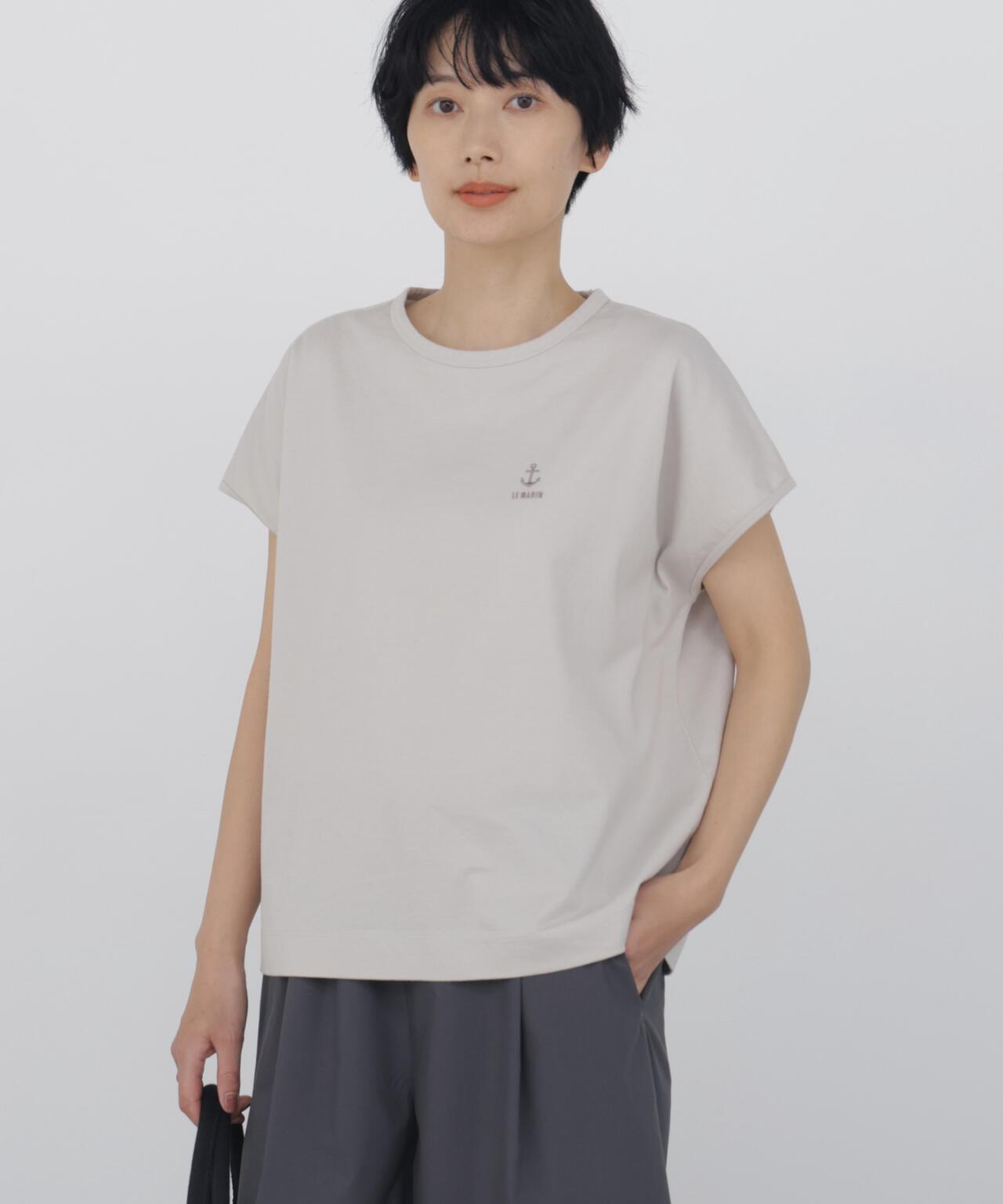 刺繡錨標誌設計T恤