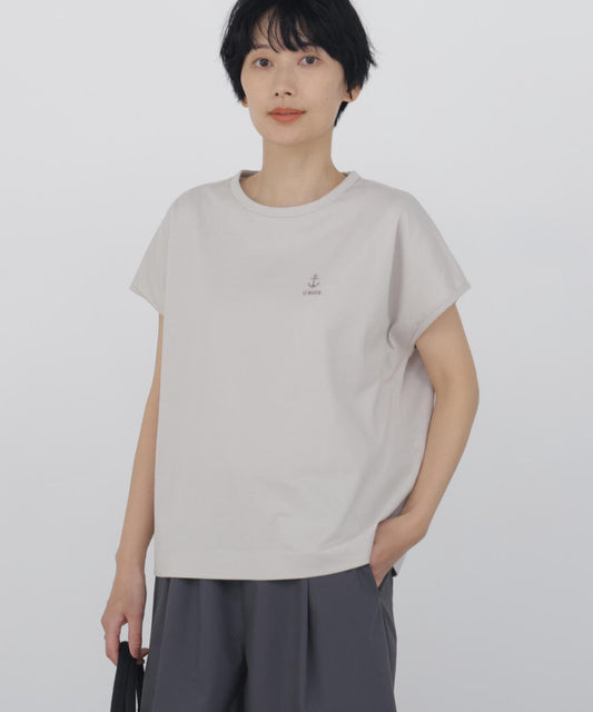 刺繡錨標誌設計T恤