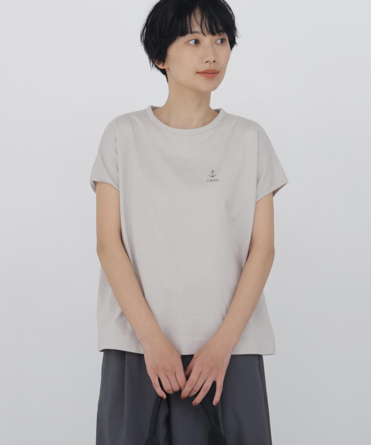 刺繡錨標誌設計T恤