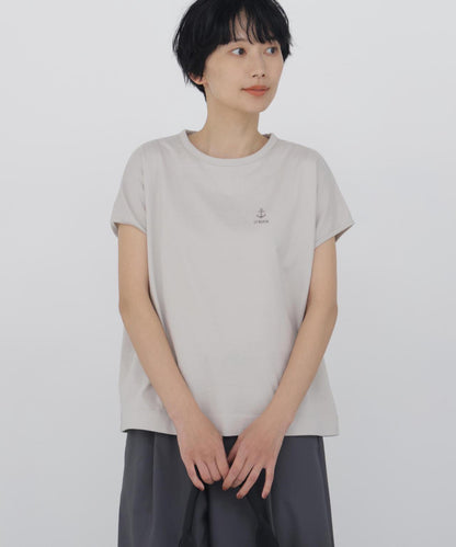 刺繡錨標誌設計T恤
