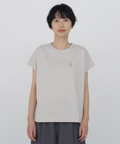 刺繡錨標誌設計T恤