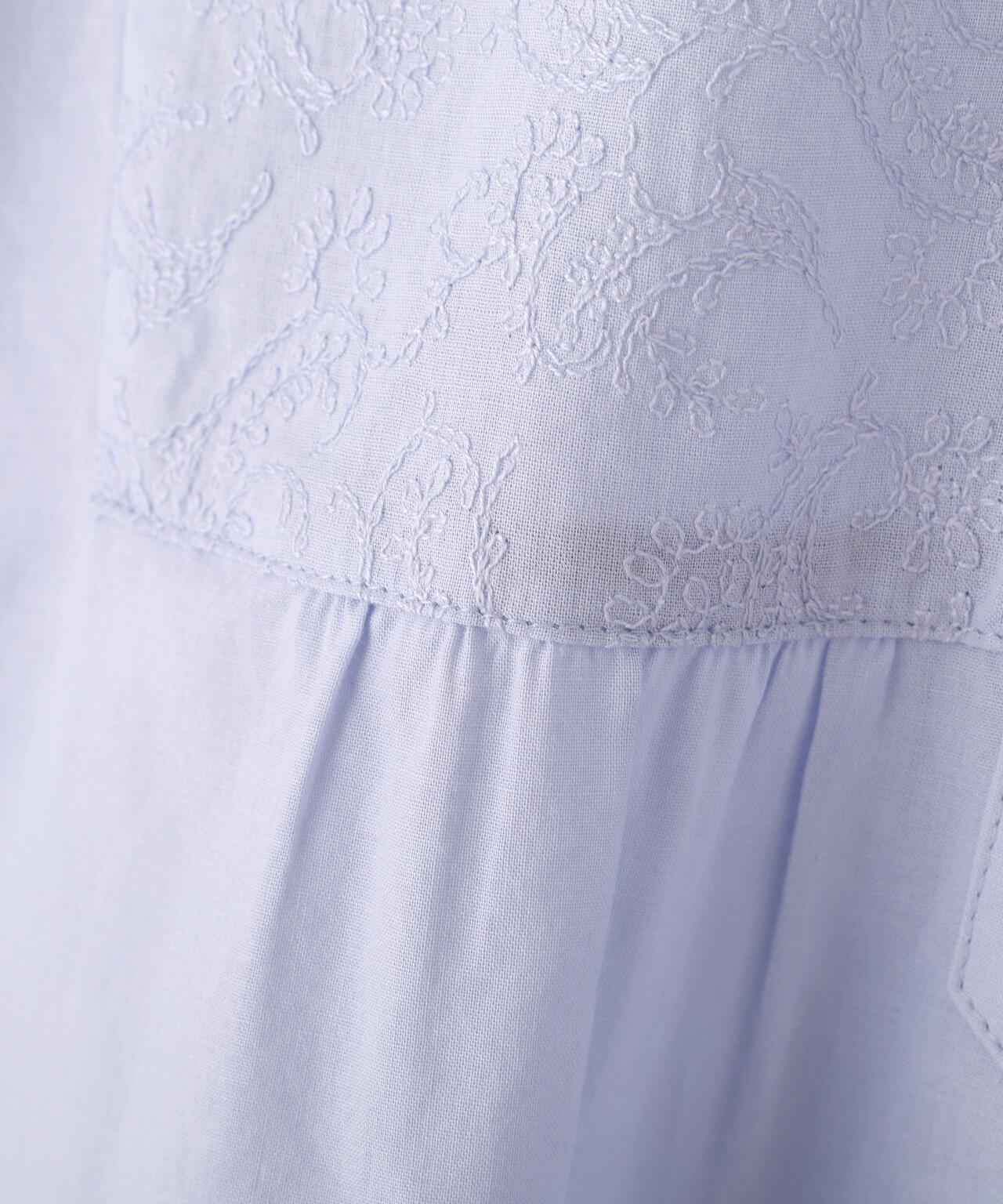 《洗える / Good Price》 刺繡拼接女襯衫