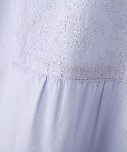《洗える / Good Price》 刺繡拼接女襯衫