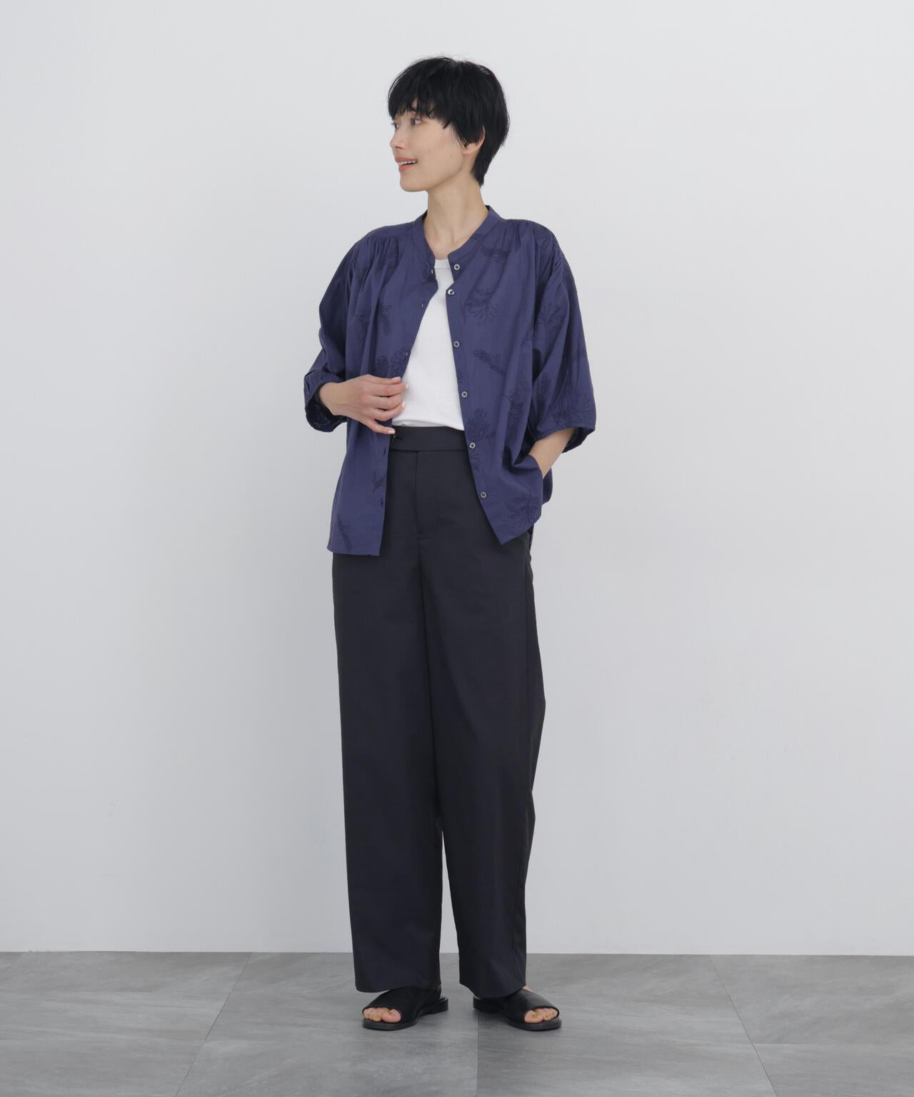 《名品 / 接觸冷感 / UVカット / 洗える》 直筒 クールマックス面料 褲子