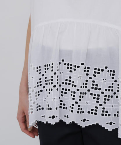 《洗える》 印度刺繡 長款襯衫